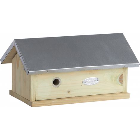 Nichoir à bourdons en bois pin – Abri isolé avec compartiment défensif – Dimensions L 17 x l 29 x H 15 cm – Pour environnement ombragé – Best For Birds (1/7)