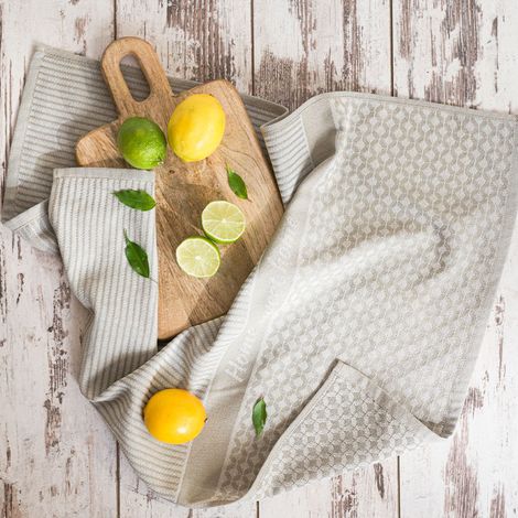 Sweethome - Torchon de cuisine - 50 x 70 cm - beige (1/5)