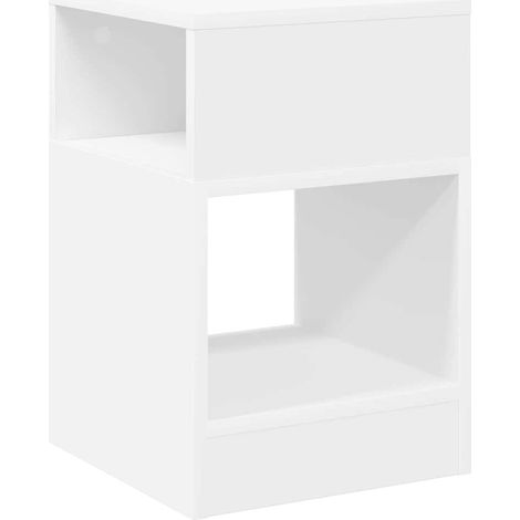 Maison Exclusive - Beistelltisch Weiß 30,5 x 30 x 45 cm Holzwerks