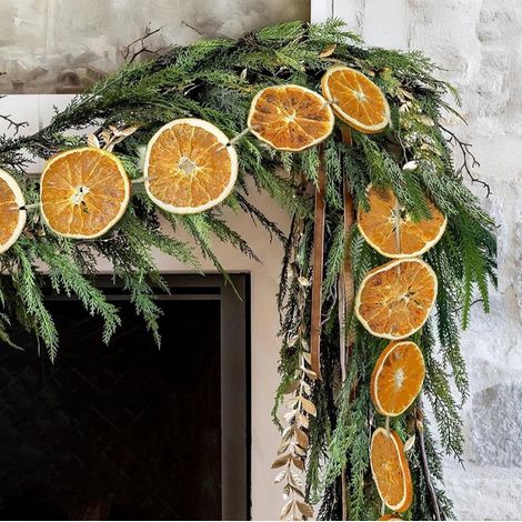 Tranche D'Orange Séchée - Guirlande Décorative De Noël Écologique - Pour Arbre De Noël, Cheminée Ou Intérieur Rustique - 300 Cm - 1 Pièce