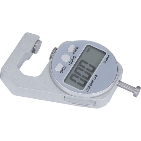 Digitales Dickenmessgerät 0-10 mm, elektronisches Messgerät mit automatischer Abschaltfunktion und Umrechnungstaste, Präzisionsmessgerät. (1/5)