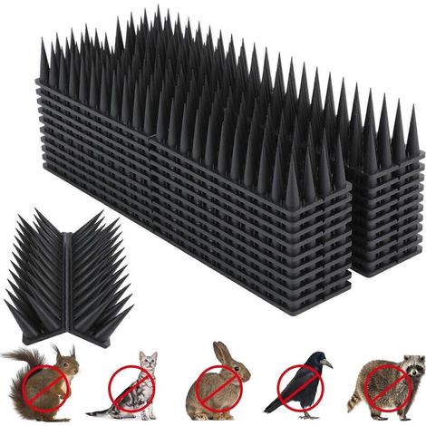 Lot de 10 répulsifs anti-oiseaux de 30 cm, pour repousser les oiseaux, les écureuils et les ratons laveurs. Répulsif anti-insectes extérieur pour clôtures et toitures. Éloigne les oiseaux et les repti (1/5)