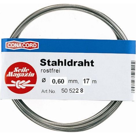 Conacord Drahtseil Ø 0,6 mm x 17 m Draht