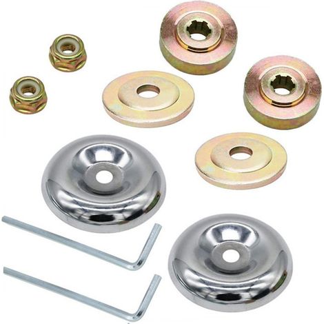 Kit d'accessoires 10 pièces pour débroussailleuse — Jeu d'écrous universels pour tête de coupe et jeu d'écrous de fixation pour lame