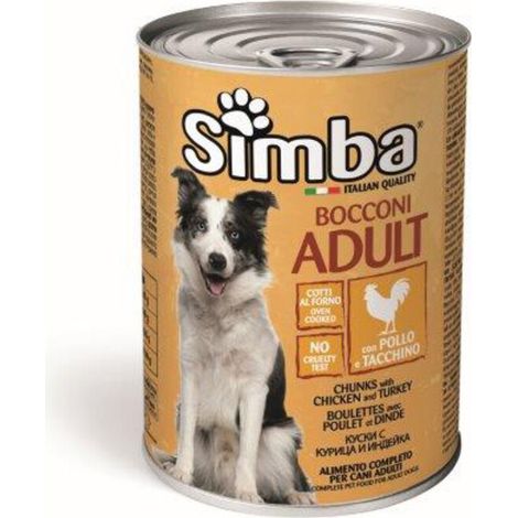 CIBO CANE MONGE SIMBA 415 G BOCCONC POL TACC Q.TA 24