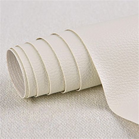 Leather Repair Patches, Self-Adhesive Repair Kit for PU Leather Fabric, Sofa Fabrics, Car Seats, Repairing Holes, Tears, Burns, Stains, Beige, 10 x 20 cm (1/5)