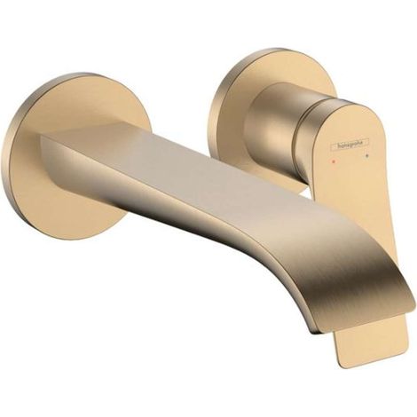 Hansgrohe Vivenis - Unterputz-Waschtischarmatur, mit Ablaufgarnitur, 2-Loch-Montage, EcoSmart, Bronze gebürstet 75050140