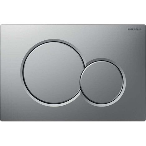 Plaque de commande WC Geberit Sigma 01 chrome mat – Dimensions 246x164x13mm – Double touche pour rinçage économique (1/5)