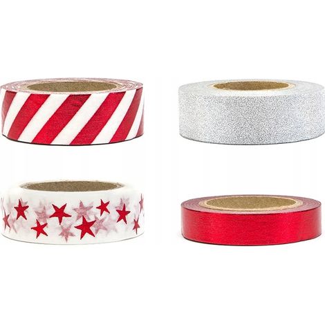 Nastro decorativo misto (1 confezione / 4 pezzi) (1/2)