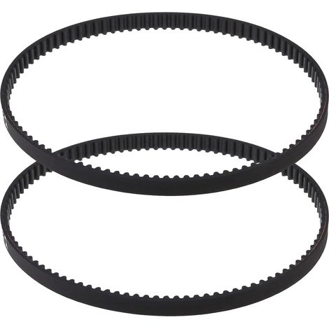 Rubber Drive Belts Compatible with 9910 9911 Sander, Closed Loop Belt, 6mm Width, 300mm Circumference, 3mm Teeth Pitch, Black, Pack of 2 (1/5)