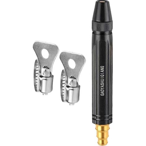 Plastic Pressure Garden Hose Nozzle with Ergonomic Grip for Car Wash and Outdoor Cleaning (1/5)