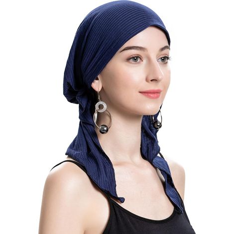 Turban d'été pour femme, idéal pour les femmes souffrant de perte de cheveux et suivant une chimiothérapie. (1/5)