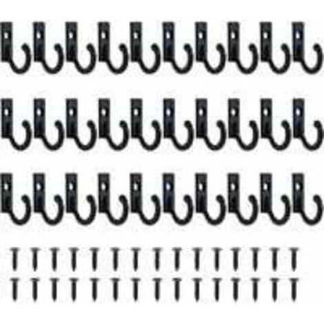 Lot de 30 Petits Crochets Vintage Support Mural pour Porte-clés à Crochets Suspendue Crochets Bijoux Crochets À Clé Pour Vêtements Crochet Patère Avec Vis Patère Porte Manteau pour Mural Salle de Bain (1/4)