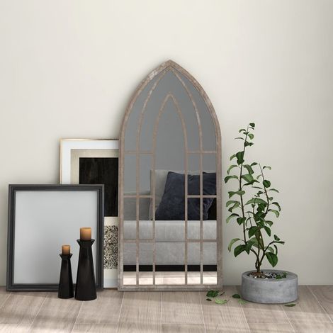 Miroir Sable Moderne - Miroir de Maquillage - pour Salon, Chambre, Salle de Bain - 100x45 cm Fer pour utilisation à l'intérieur Chic-252506 (1/4)