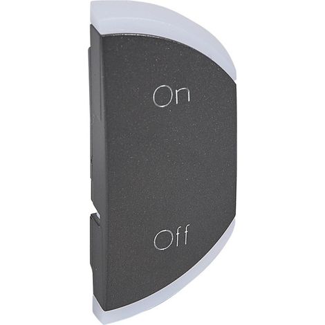 Enjoliveur simple Céliane marquage ON et OFF montage droite graphite (064881)