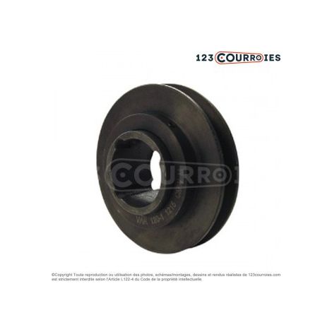 Poulie trapézoïdale diamétre variable PVAR180/SPB/1MA