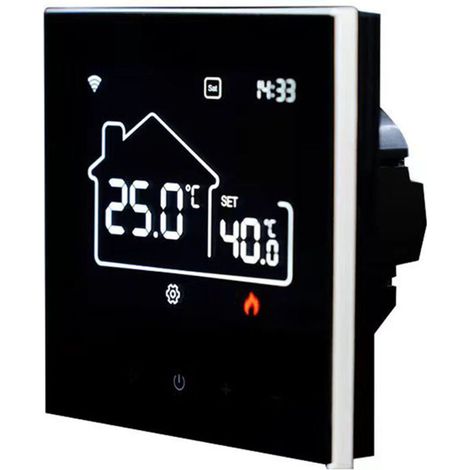 WiFi indoor central air conditioning thermostat, underfloor heating, all-in-one temperature controller, digital display, smart control via mobile app (1/5)