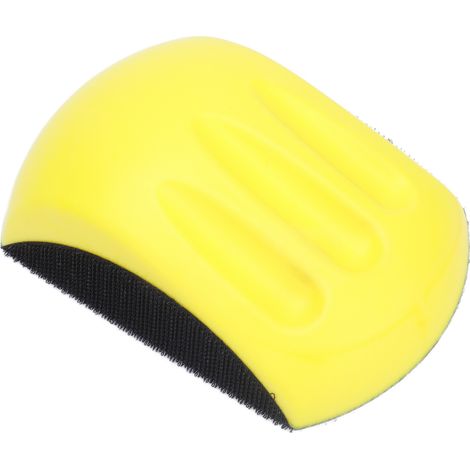 Bloc de ponçage manuel en forme de souris, tampon de polissage en mousse de nylon à fermeture auto-agrippante, outil de travail du bois, 12,7 cm (5 pouces)