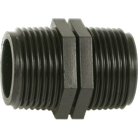 RACCORDO NYLON NIPPLO 1/2 X 1/2- IRRITEC- 50,0 pz