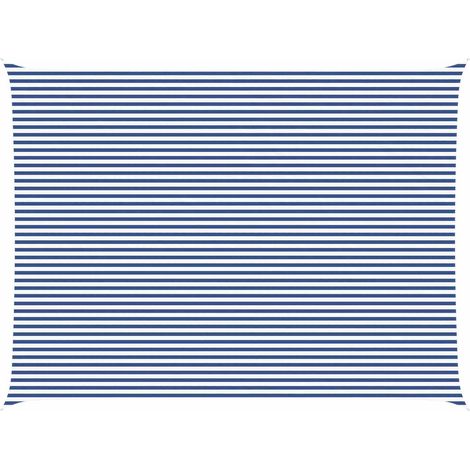 Toldo Vela de Sombra Azul y 8 x 6 m 100% Poliéster Oxford vidaXL