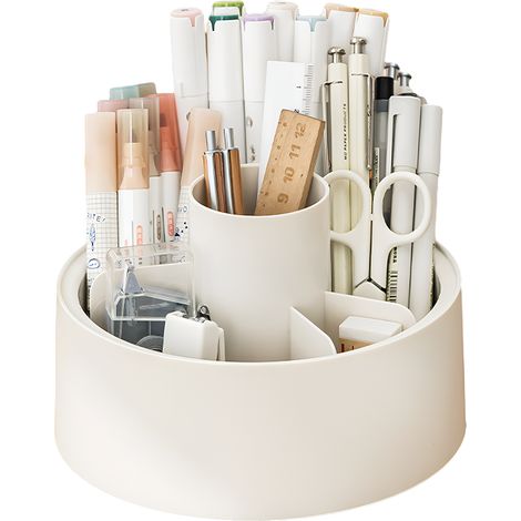 360° drehbarer Make-up-Organizer, Kosmetik-Organizer fürs Badezimmer, Stifte-Organizer, Kosmetik für Schminktisch, Schlafzimmer, Badezimmer.