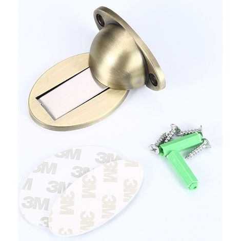 Butoir de Porte Magnétique en Inox Butée de Porte au Sol (4pcs,Bronze) (1/5)