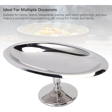 Bol À Dessert Ovale Sur Pied - Acier Inoxydable 304 - Pour Glaces Et Sundae - 17 Cm De Longueur - 1 Pièce (1/5)