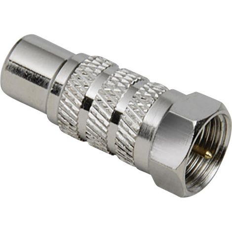 TRU COMPONENTS Cinch-Adapter Cinch-Buchse - F-Stecker 1 St.