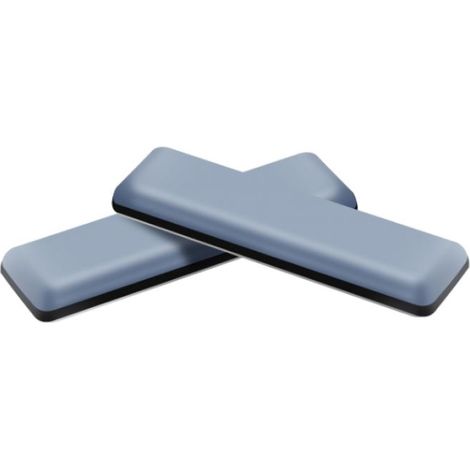 8X Patins pour Meubles Téflon Auto-adhésifs - 70 x 19 mm (carré) - Chaise de Planeur Professionnels/Planeur PTFE (Téflon) (1/5)