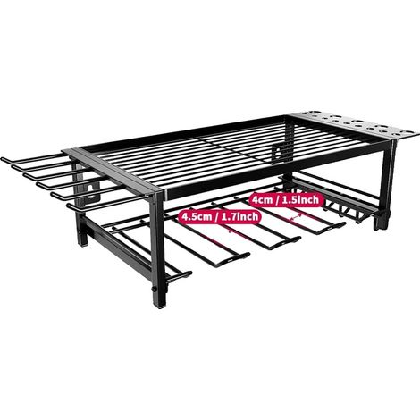 Werkzeugorganisator Regal, Schwerlast 4-Lagen Design, Wandmontiert, 2 Schichten (1/2)