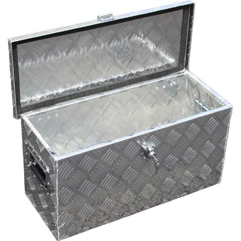 Bc-elec - NETTB-17 Werkzeugkoffer ALU, Aufbewahrungsbox Aluminium-Transportbox für Fahrzeug 60x25x30cm 40 Liter (1/5)