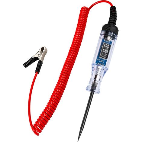 Testeur de Tension Voiture 5-120V Tournevis Testeur Fusible avec Ecran LED (1/5)