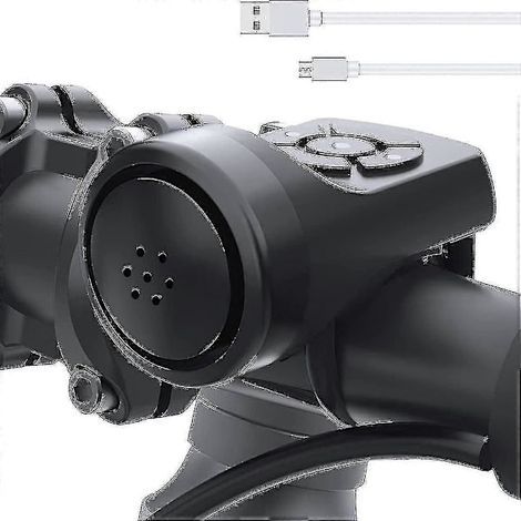 Klaxon électrique étanche 140 dB pour vélo - 4 modes, alarme antivol, chargement USB [DB] (1/5)