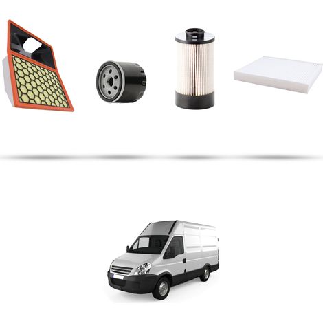 Kit tagliando 4 filtri compatibile con Iveco Daily IV 40C 12 2.3 HPI 85kw dal 2006 (1/5)