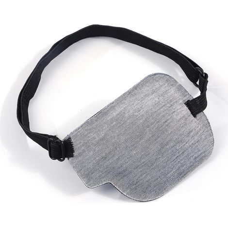 Cache-œil 3D gris clair pour le traitement de l'amblyopie, du strabisme et de l'œil gauche (1/5)