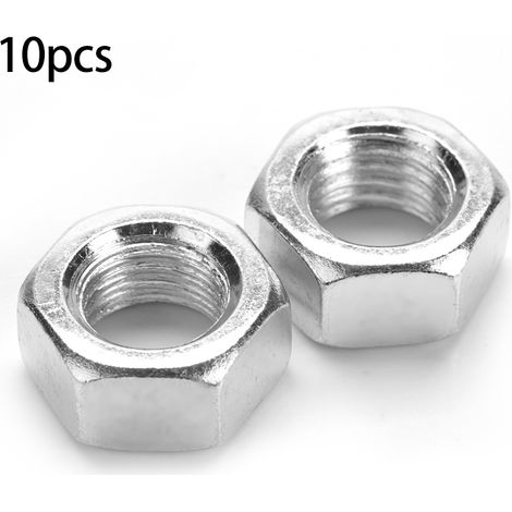 Écrous Hexagonaux M16 - Acier Carbone Zingué - Pour Industrie Et Construction - Lot De 10 Pièces (1/5)