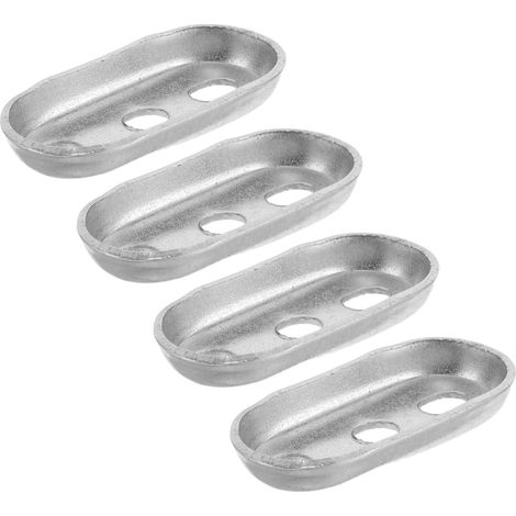 Lot de 4 plaques de fixation murales pour porte-serviettes en acier inoxydable : réduction du bruit et remplacement pratique (1/5)