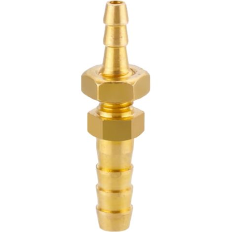 Raccord cannelé en laiton 1/2", filetage femelle, épisseur de métaux, barbillons, raccord tuyau, connecteur adaptateur pour air, eau, huile (épaisseur 8 mm) 6mm-4mm Cuivre (1/5)