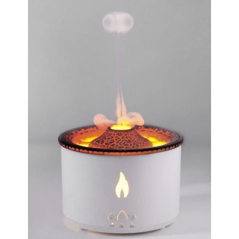 Humidificateur Flamme LED 560ML - Diffuseur Bicolore - Arrêt Auto - (1/5)