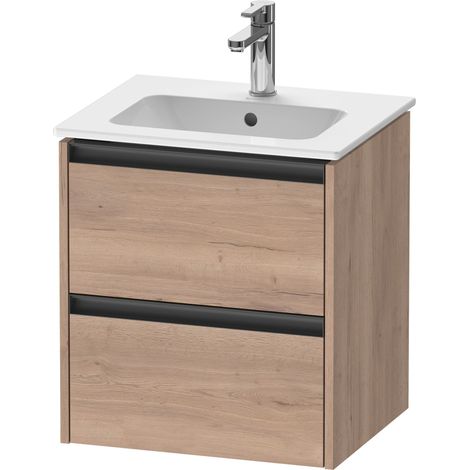 Duravit Ketho.2 Waschtischunterbau wandhängend, 2 Schubkästen,