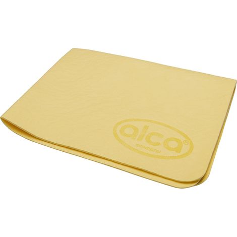 alca® Reinigungstuch Mikrofasertuch PVA - Tuch, beige, weich, fusselfrei, Mikrofaser streifenfrei glänzend Putzlappen Microfaser wiederverwendbar (1/4)
