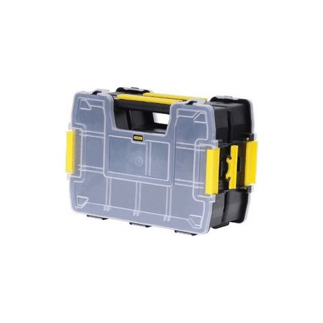 Stanley – Coffret de rangement empilable pour outils – 1 compartiment – Dimensions 39 x 29 x 14 cm – Idéal pour chantiers humides