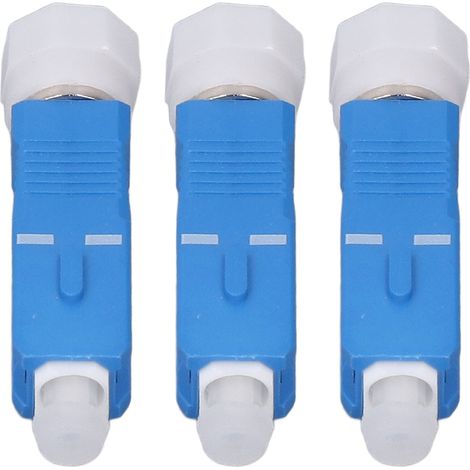 Lot de 3 adaptateurs fibre optique SC mâle vers FC femelle, convertisseur monomode pour testeur de puissance optique (1/5)