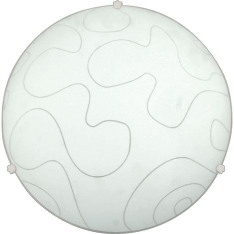 Plafoniera Candellux Malibu bianca vetro 40cm 2xE27 (1/2)
