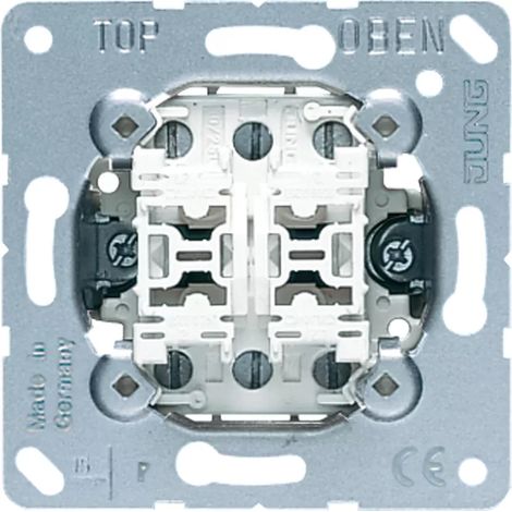 Jung Wippschalter (Einsatz) 20 AX 250 V, Doppel-Wechsel 509-20 U (1/2)