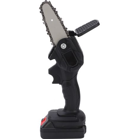 Scie d'élagage électrique portable 4 pouces, scie à chaîne légère à une main, outil de jardin avec moteur à balais, 100-240V, prise européenne