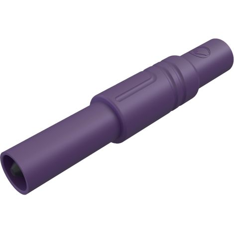 Hirschmann Test & Measurement LAS S G Sicherheits-Lamellenstecker Stecker, gerade Stift-Ø: 4 mm Viol