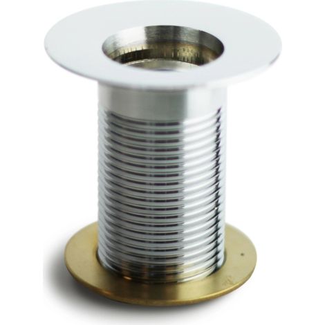 piletta di scarico 1" per fontana da giardino in ottone cromato - kam