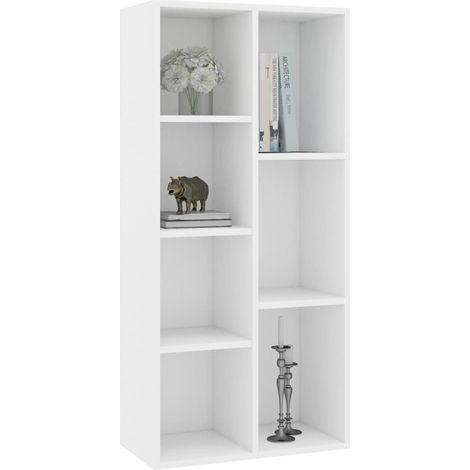 Bibliothèque blanche 50x25x106 (1/5)