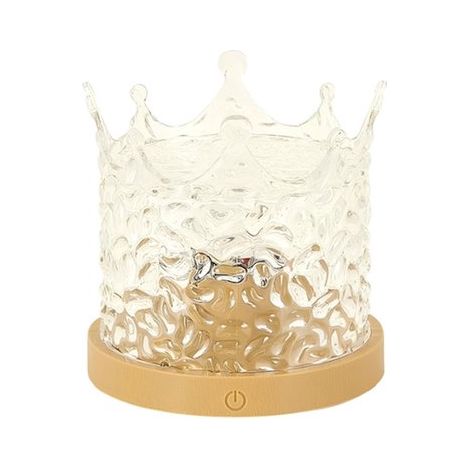 Lampe projecteur - Lampe - Veilleuse - Veilleuse pour adultes - Éclairage d'ambiance - Forme de couronne transparente (1/5)